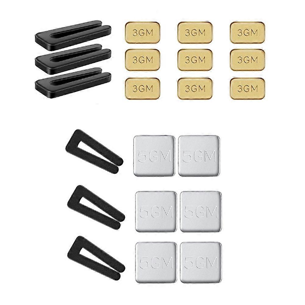 6 Sets of Ceiling Fan Blade Balancing Kit Fan Weight Balancing Kit Include Self-Adhesive Metal 5G W