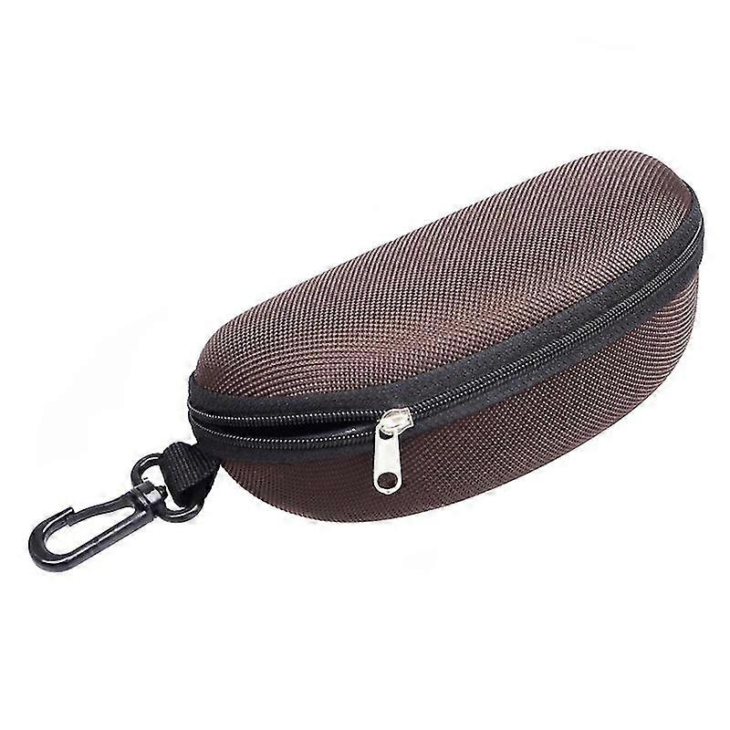 Portable Sunglasses Case Glasses Protector Lightweight Zipper Eyeglass Shell With Carabiner