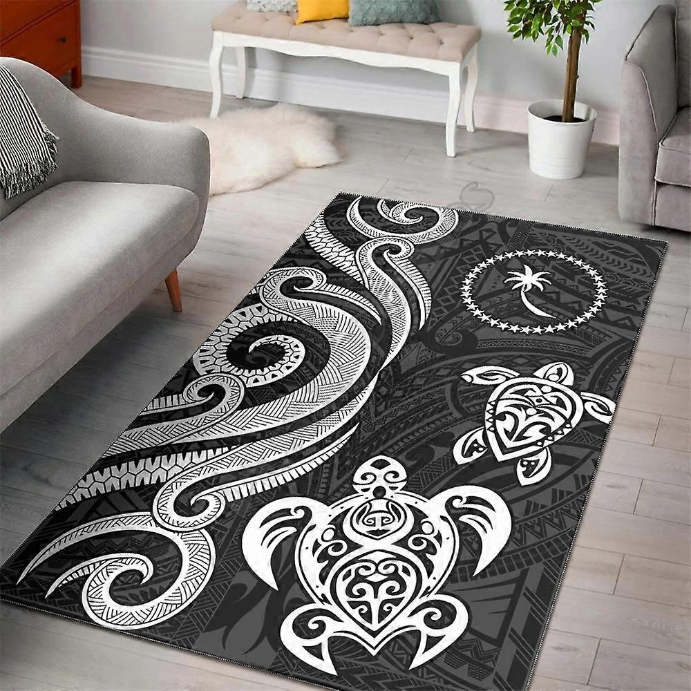 Zona Chuuk Covor Gold Tentacle Turtle 3D Printed Carpet Mat pentru camera de zi Doormat Flanel Print Dormitor Non-Slip Floor Covor