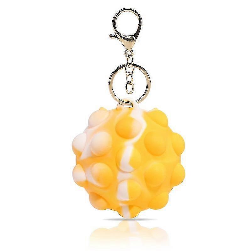 Pop Ball Fidt Toy With Keychain Hanging On Bags Backpacks Squeezable