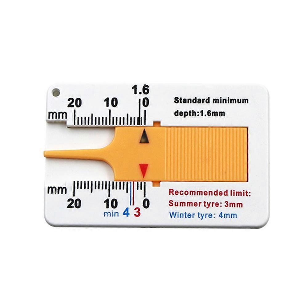 1/2pc 0 - 20 Mm Car Tyre Tread Depth Depthometer Gauge Plastic Tire Pattern Depth Ruler Trailer Tire Wheel Measure Tool Car Tool