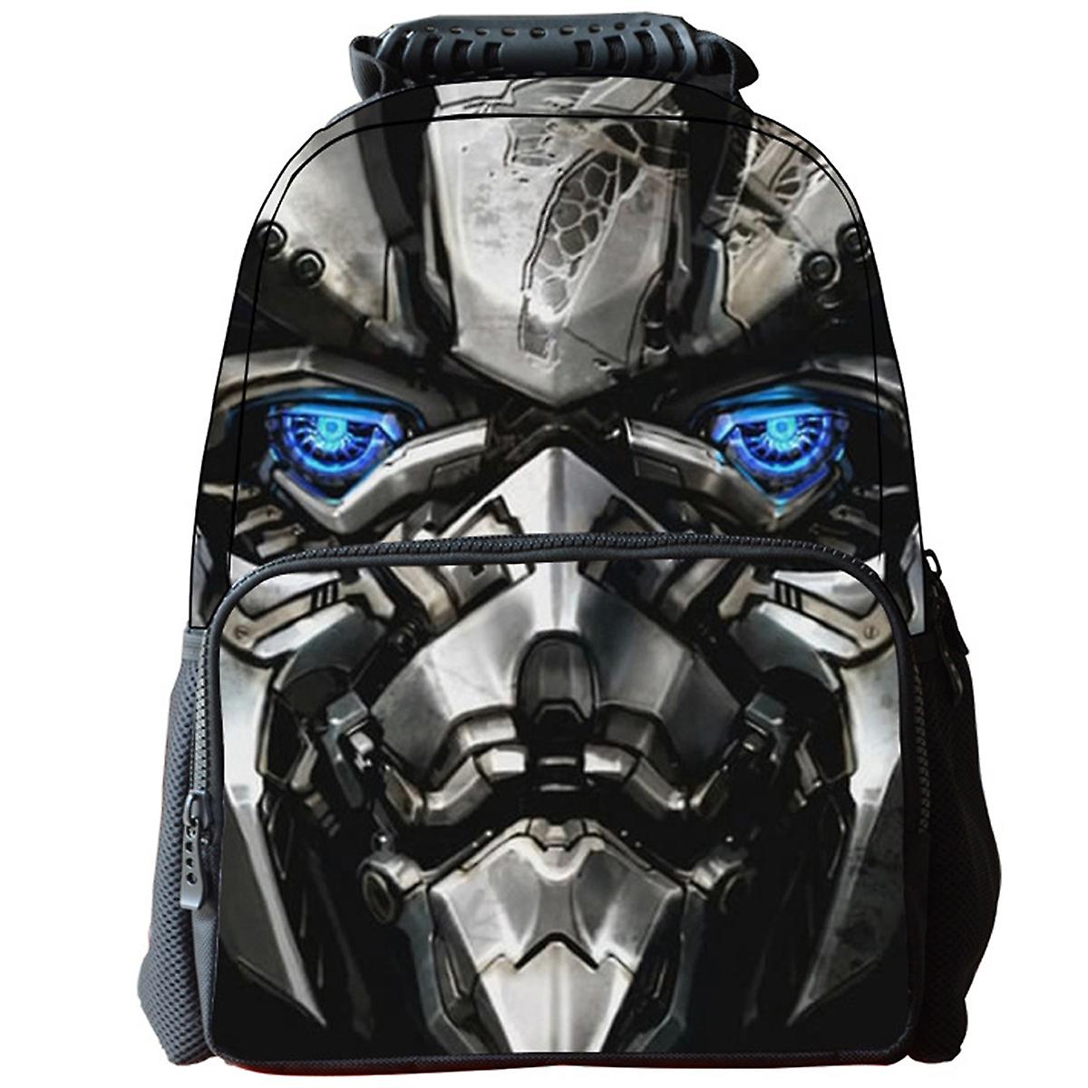 Kaxidy Unisex 3d Robot Print Backpack For School