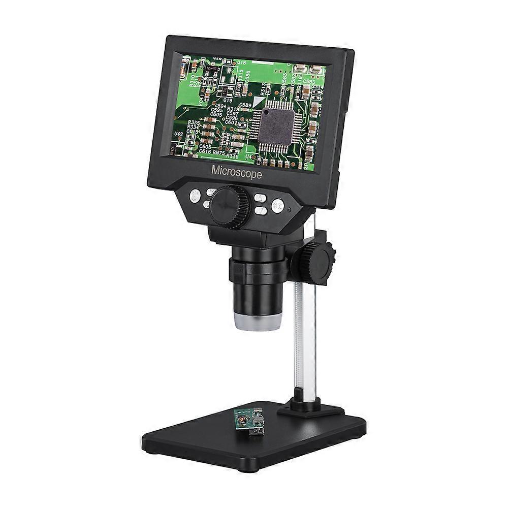 5.5-inch LCD Display Electron Microscope 10 Megapixel Industrial Microscopes Digital Electronic Maintenance Magnifying Glass 1000x Magnification 8LED