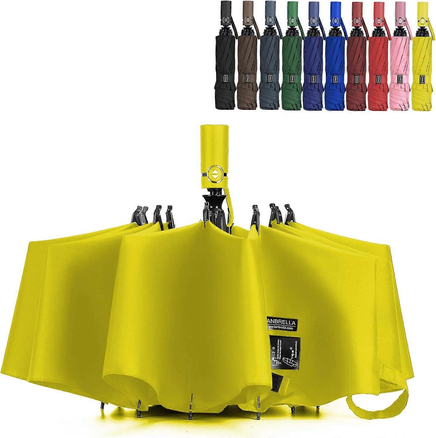 Umbrella Windproof Travel Umbrella Compact Folding Reverse Umbrella