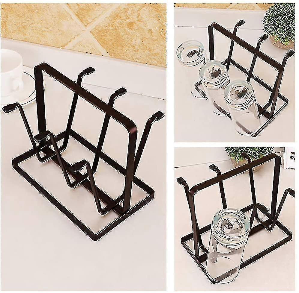 Metal Drain Rack Dish Drainer Cup Holder Bottle Cup Holder Drying Rack