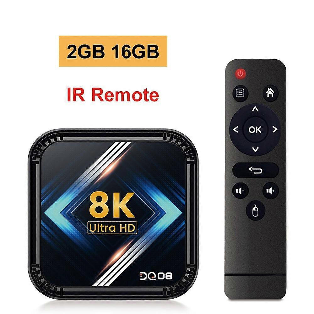 DQ08 RK3528 Smart TV Box Android 13 Quad Core Cortex A53 Support 8K Video 4K HDR10+ Dual Wifi BT Google Voice 2G16G 4G 32G 64G