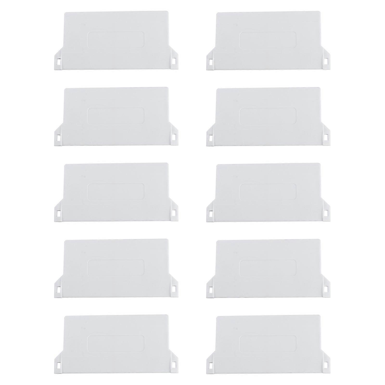 10PCS 89mm Plastic Bottom Plate for Vertical Blind Portable Bottom Weights Slats Vertical Blind Fittings Roller Accessories (White)