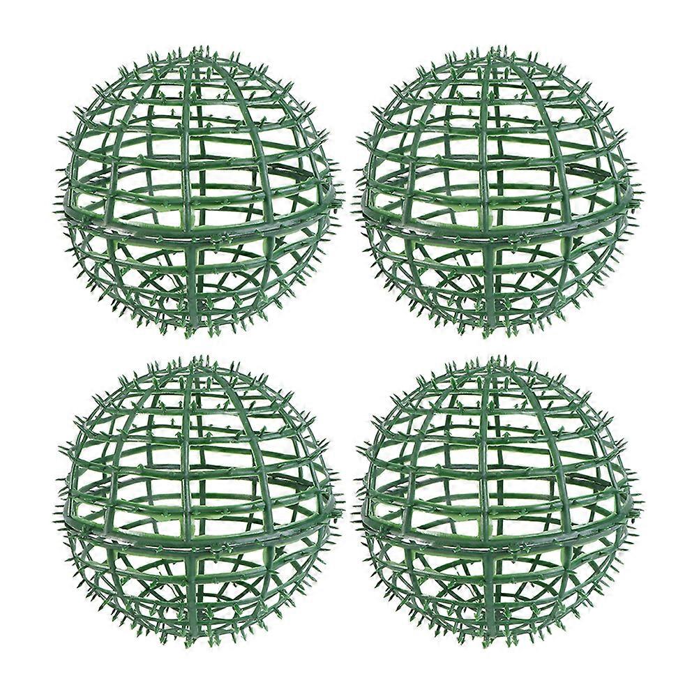 4pcs Boxwood Topiary Ball Frame Topiary Plants Round Frame Flower Arrangement Shelf