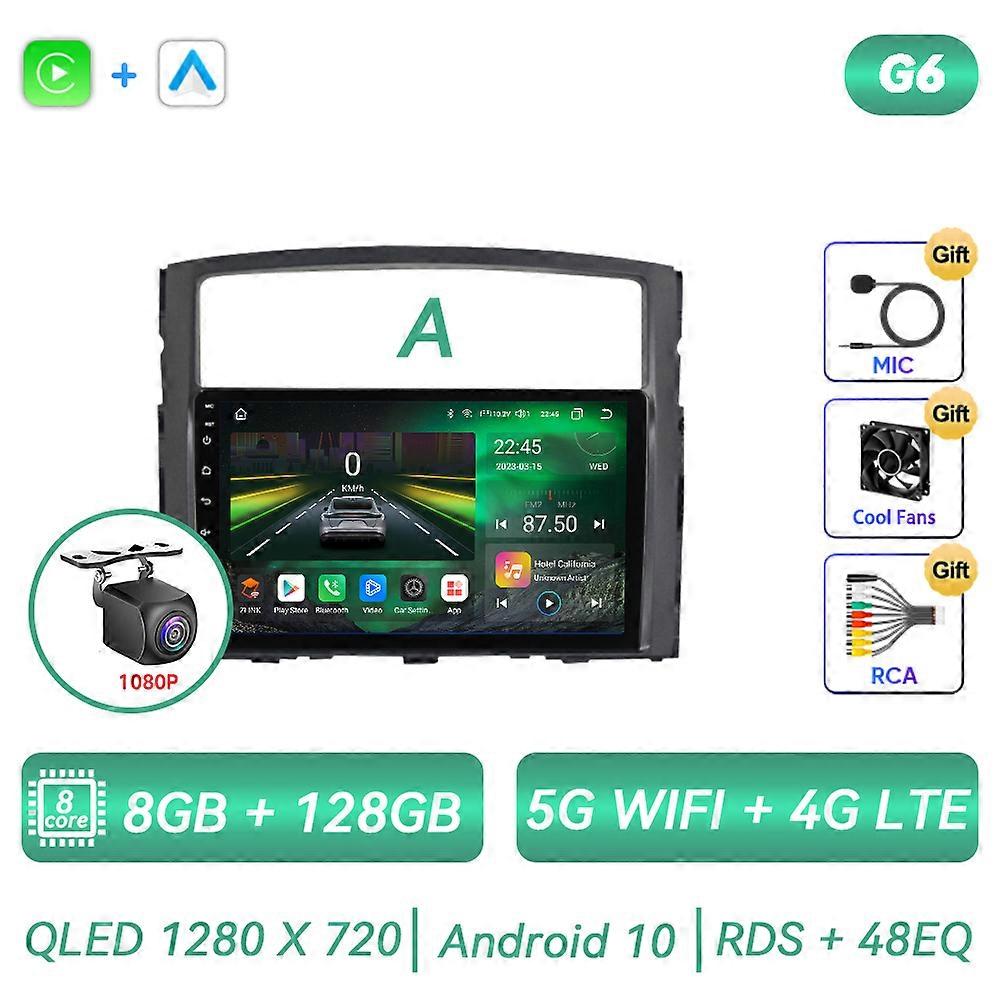Android Car Radio For Mitsubishi Pajero 4 V80 V90 2006 - 2014 Multimedia Video Player Carplay GPS Navigation Touch Screen