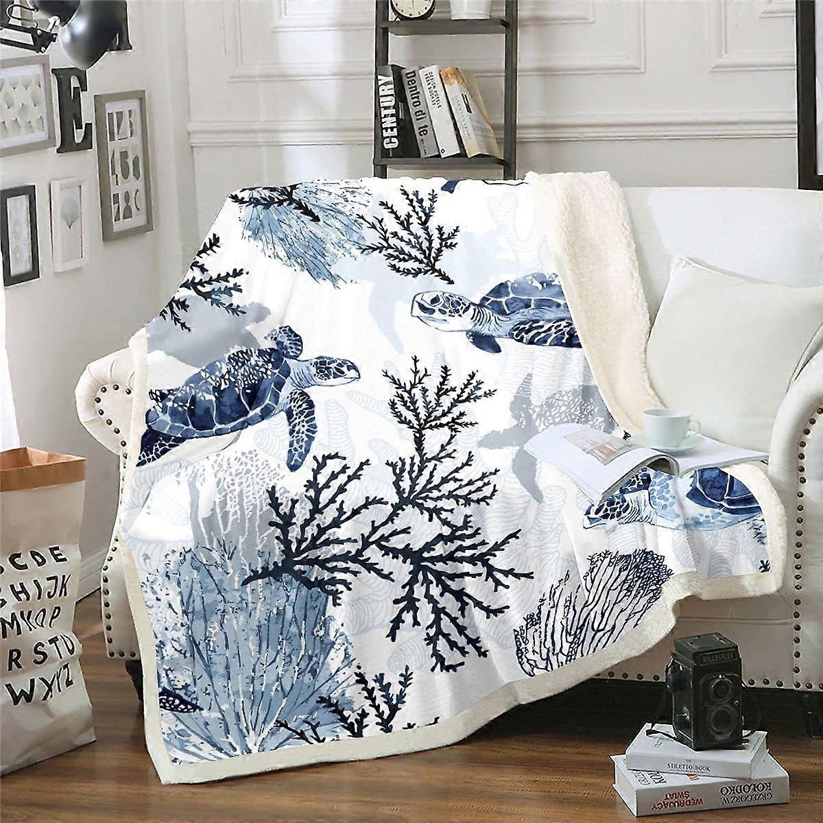 Sushi Pattern Blanket Japanese-Style Fleece Blanket for Bed Couch Sofa Kids Kawaii Food Theme Throw Blanket Cute Japanese Sushi Plush Sherpa Throw Bla