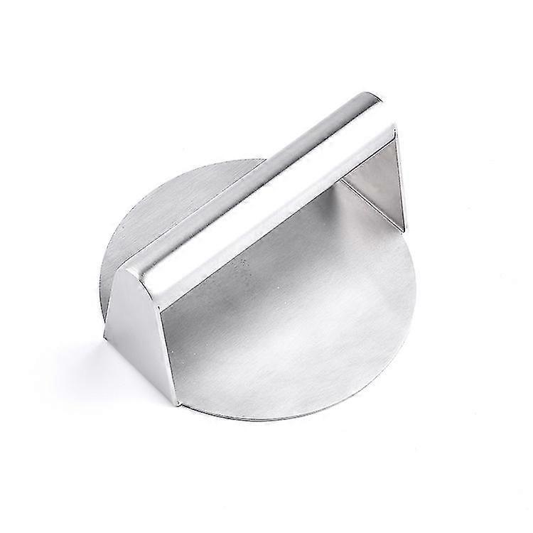 Stainless Steel Burger Press Round (silver) (1pcs)