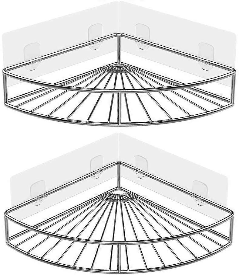 Corner shower basket shelf