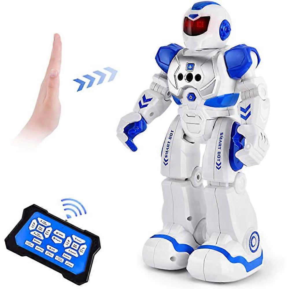 Remote Control Robot Singing Dancing Programmable with Infrared Gesture Age 3 -8 Blue