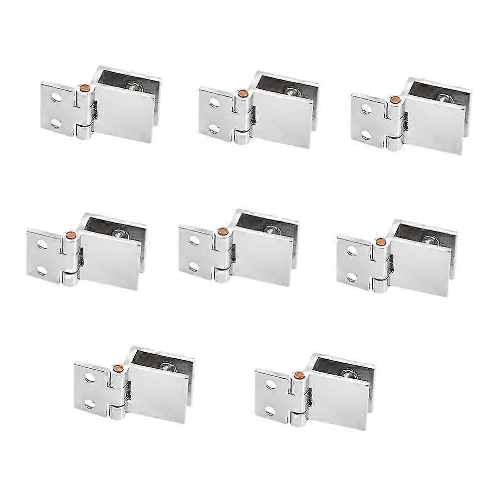 مجموعة من 8 مفصلات أبواب زجاجية ، مشبك قابل للتعديل 5 مم -8 مم مشبك واحد لمفصلات الأبواب الزجاجية لخزانة الخزانة s202412121001