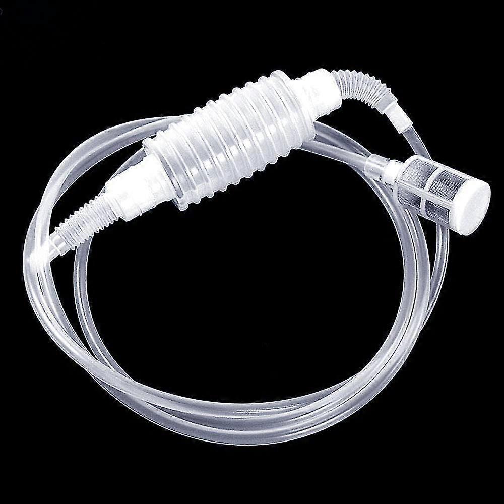 Manual Water Pump With Filter Head Brewing Homebrew Siphon Pump Reusable (78.74")