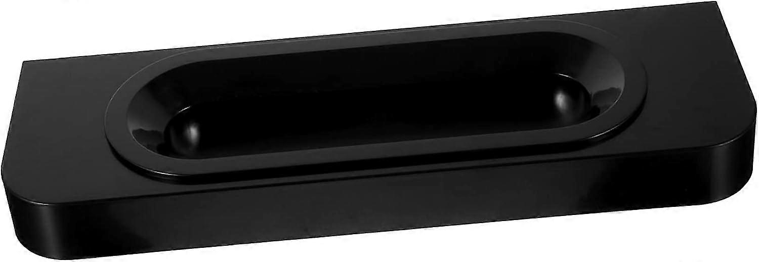 Adjustable Ice Cream Holder - Large Black Plastic Receiving Container for Ice Cream Machine Accessories