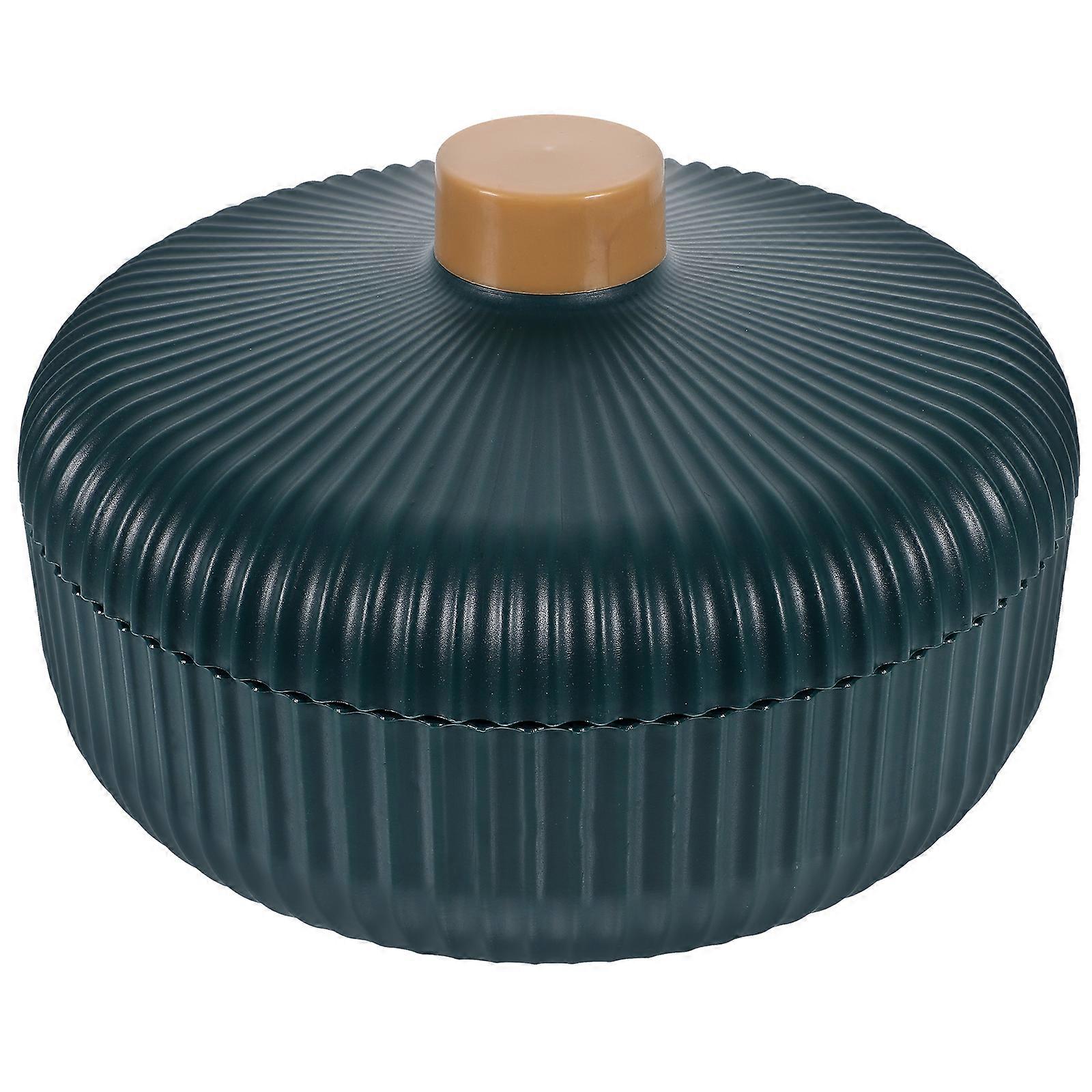 Lidded Dried Fruit Case Desktop Candy Case 3-Compartment Snack Storage Box