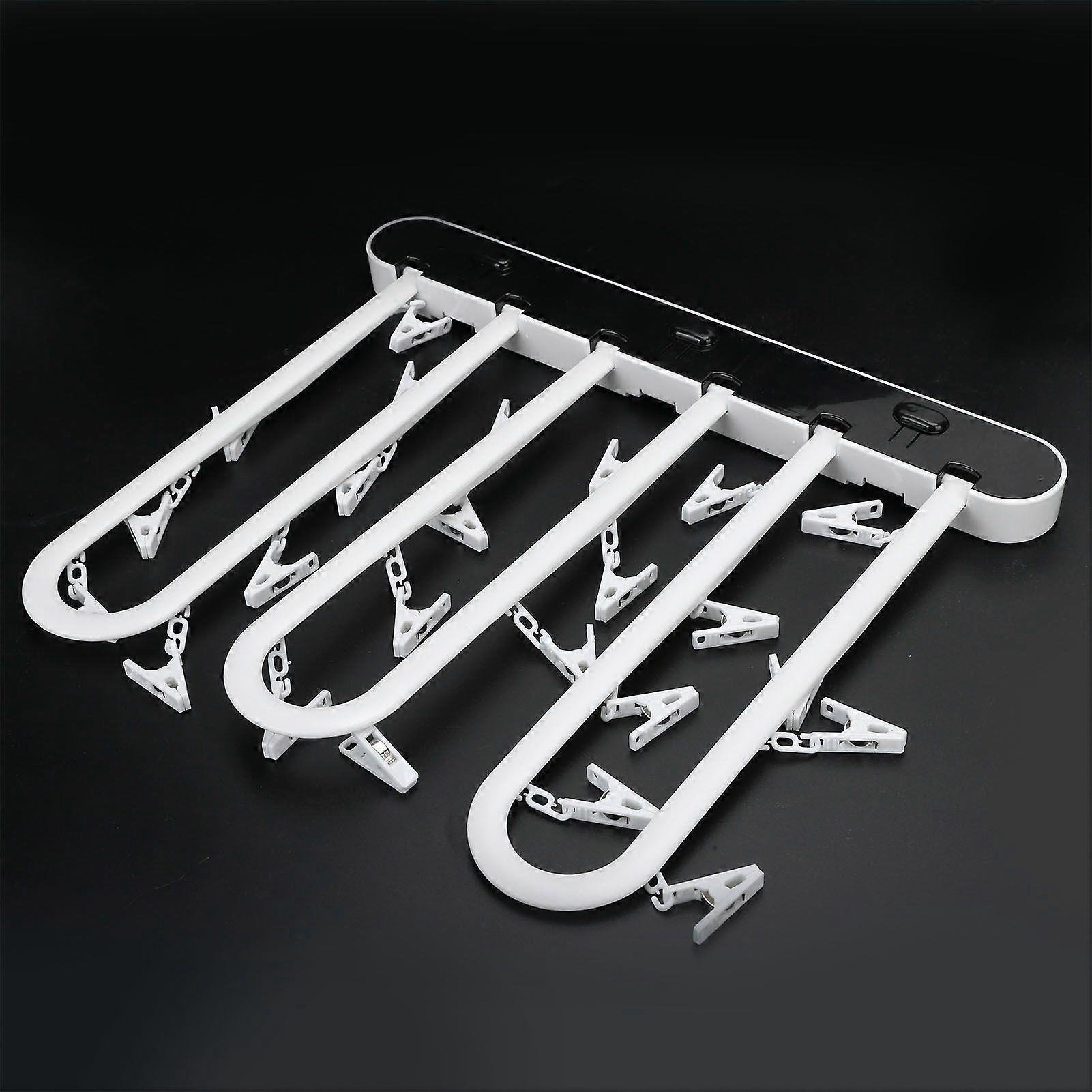 Push Type Foldable Socks Underwear Storage Rack Multifunction Wall Mounted Drying Holder
