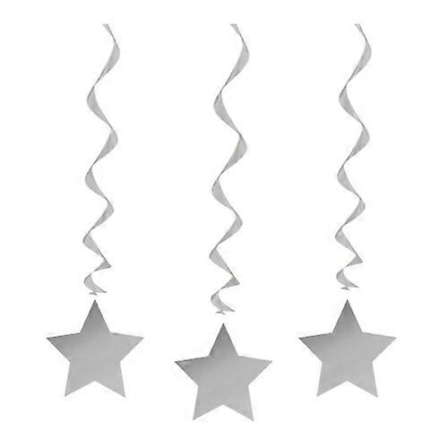 Unique Party Star Swirls Decorations (Pack Of 3)