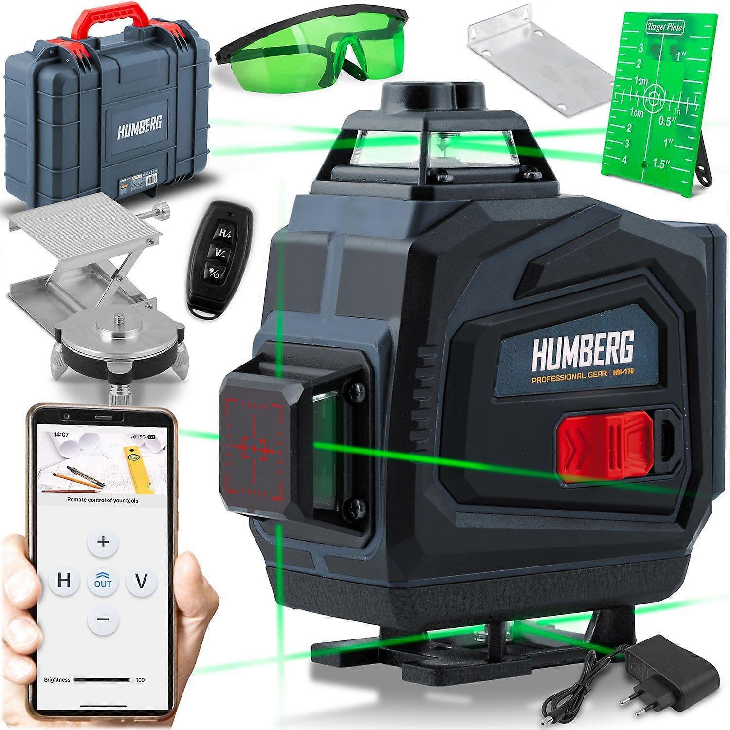 Cross Line Laser in Suitcase + Accessories Humberg HM-170