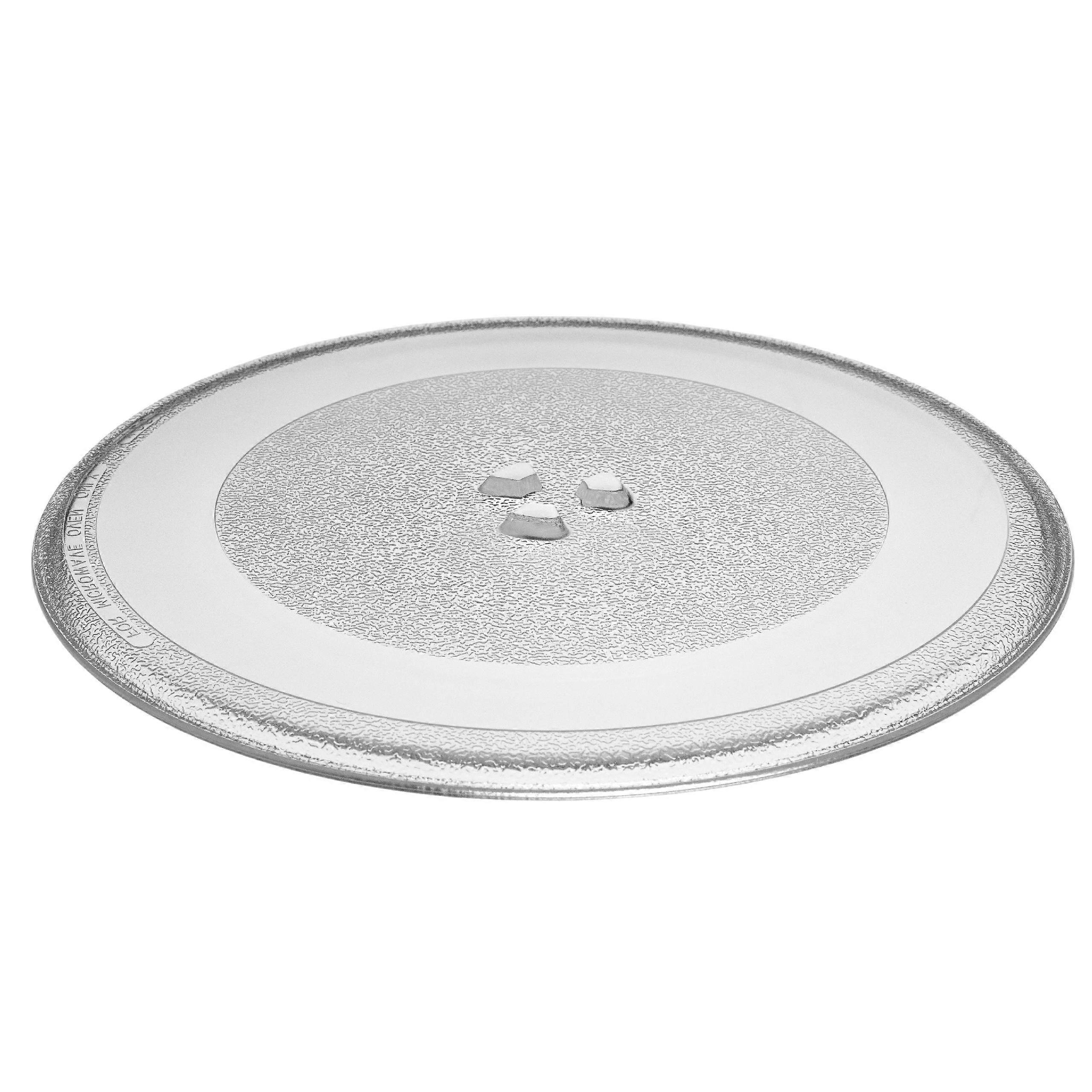 vhbw Plaque micro-ondes compatible avec LG MS4591NS, MS4591SL, MS4591W, MS6337PW Micro-ondes - Platine vinyle avec support en Y, 32,4 cm, Verre, Transparent