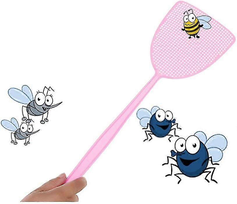 Fly Swatter, Strong Flexible Manual Swat Set Pest Control, Assorted Colors (3 Pack) (3 Colors)