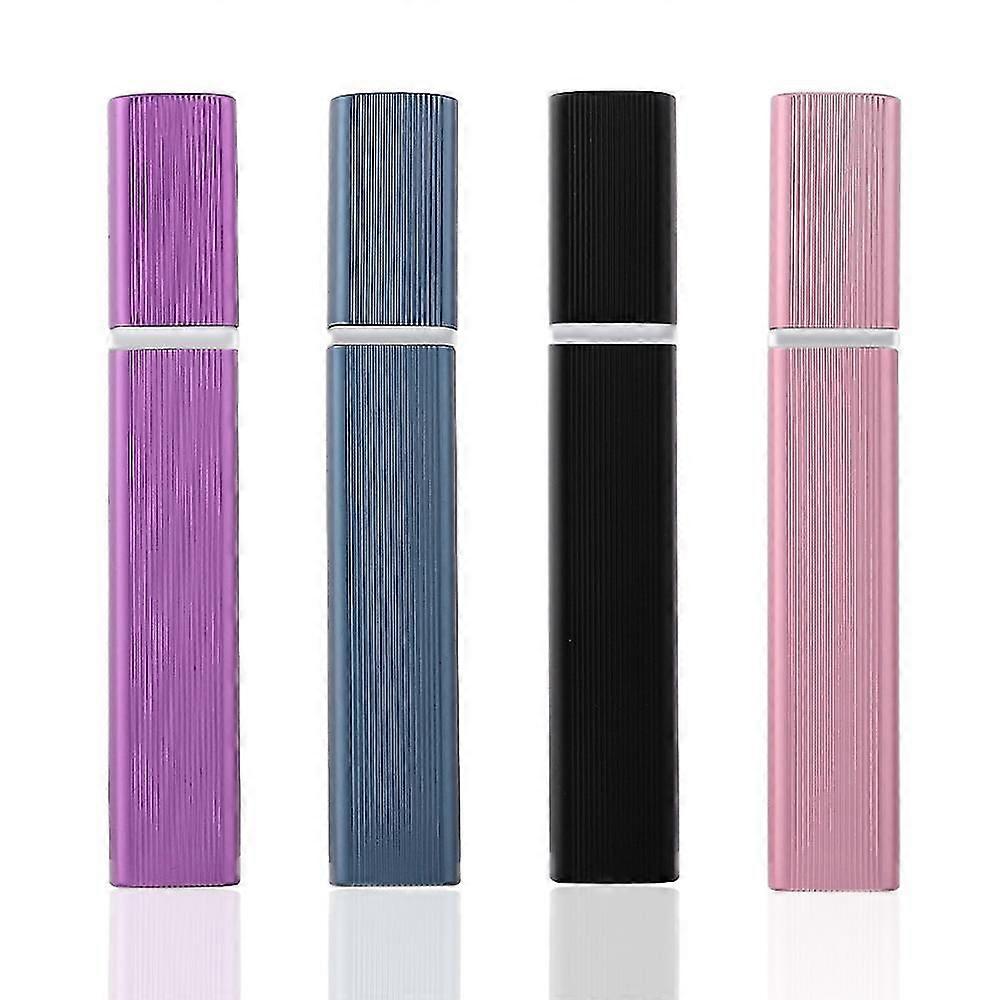 4pack 12ml Perfume Atomizer Bottle Refillable,mini Portable Spray Bottle,scent Pump Case,for Out Side Work Travel Fitness