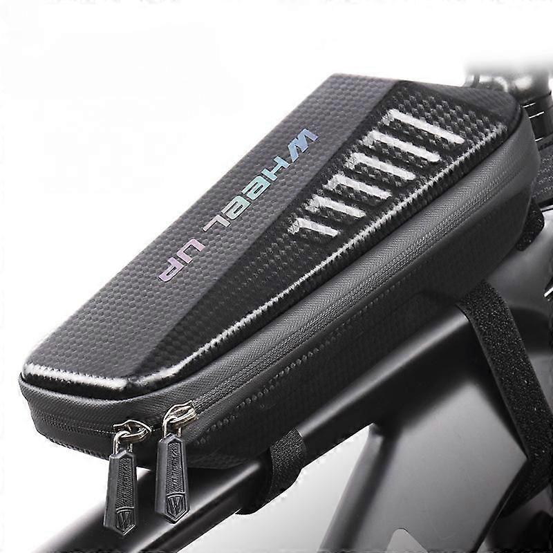 Bicycle upper tube bag completely waterproof bicycle front rack energy bag-new colorful reflective 24*10*8cm (single pack)