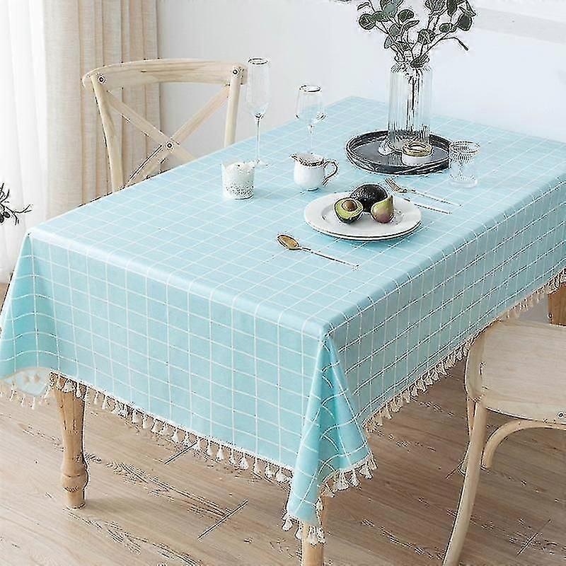 Cotton Linen Tablecloth Waterproof And Oilproof And Heatproof Rectangular Desk Pad