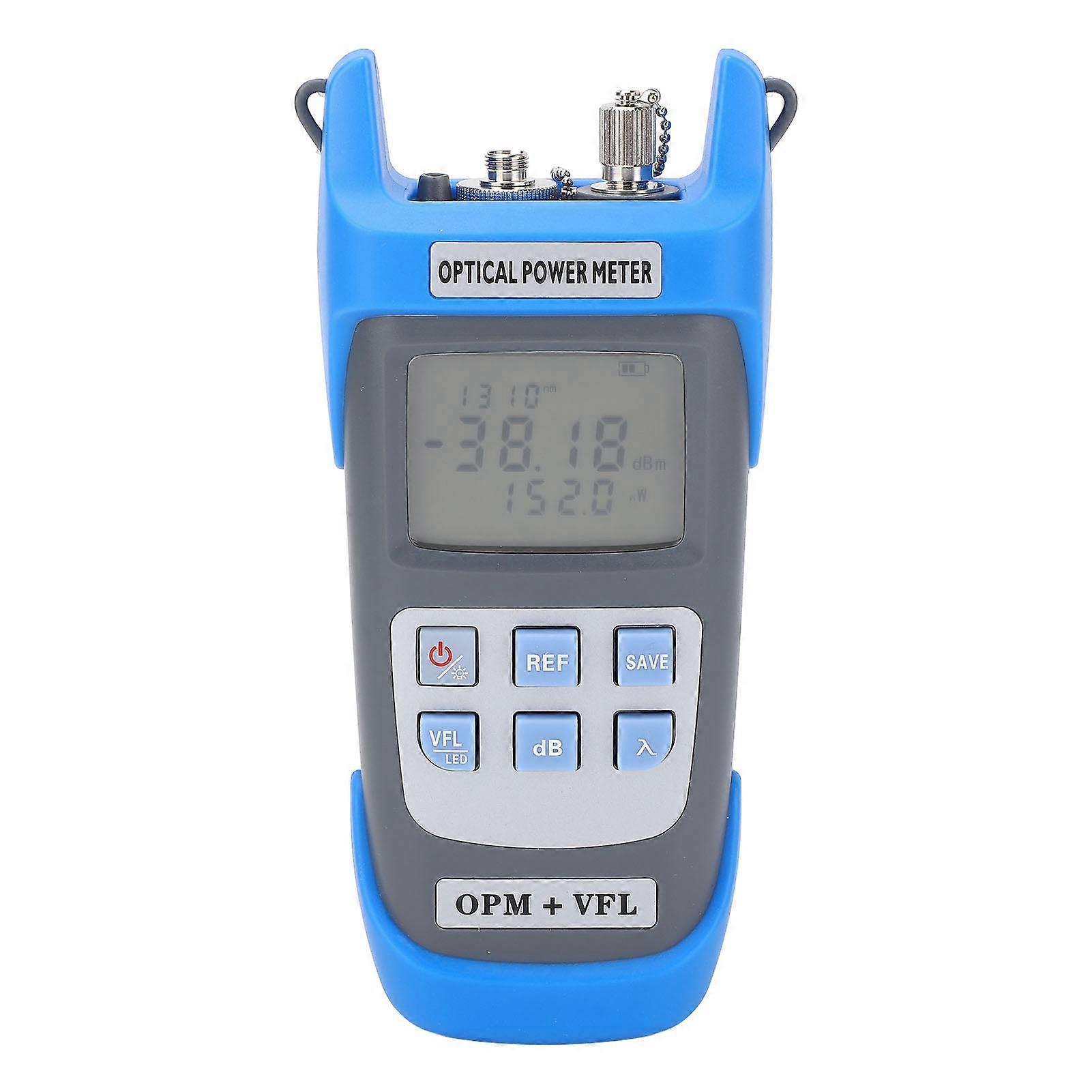 3 in 1 Optical Power Meter FC SC ST 50km VFL Visual Fault Locator Rechargeable Portable Fiber Optic Tester with LED Light 