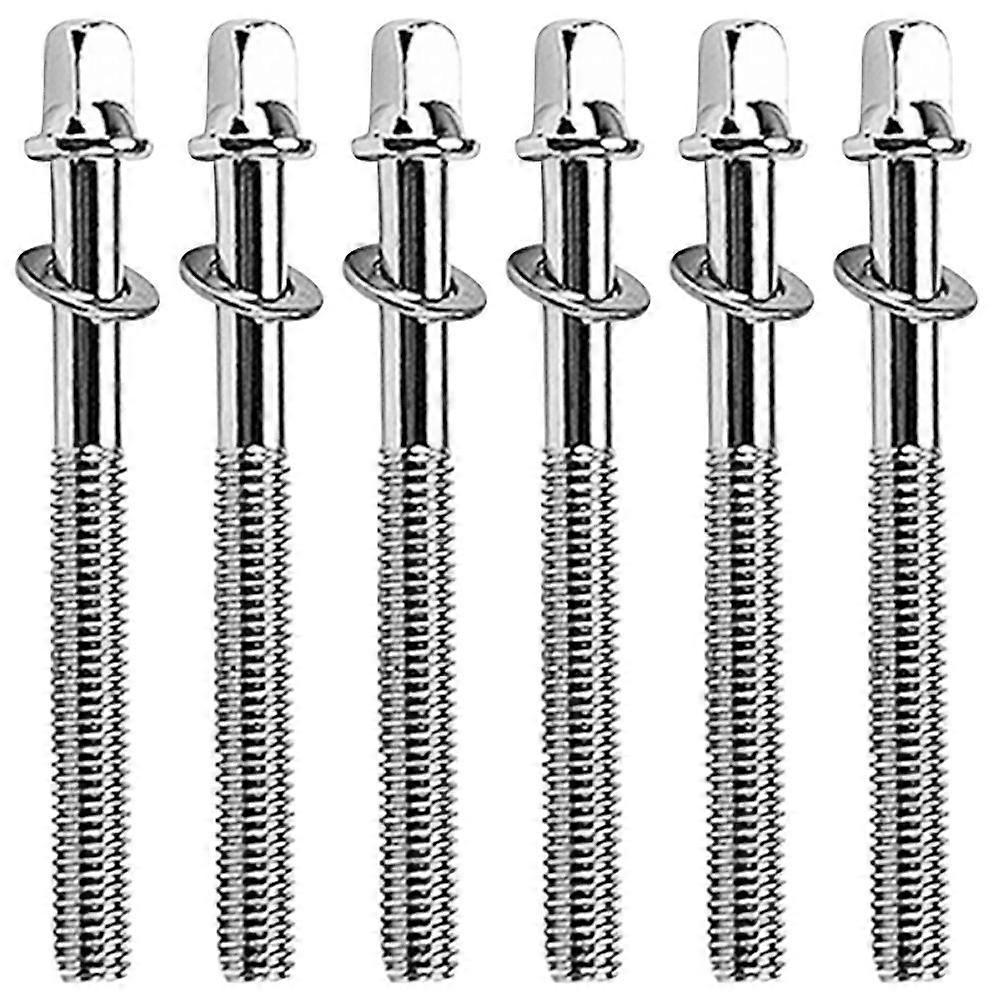 6pcs Snare Drum Tension Lug Screws Jazz Mounting Screws Replacement Drum Screws