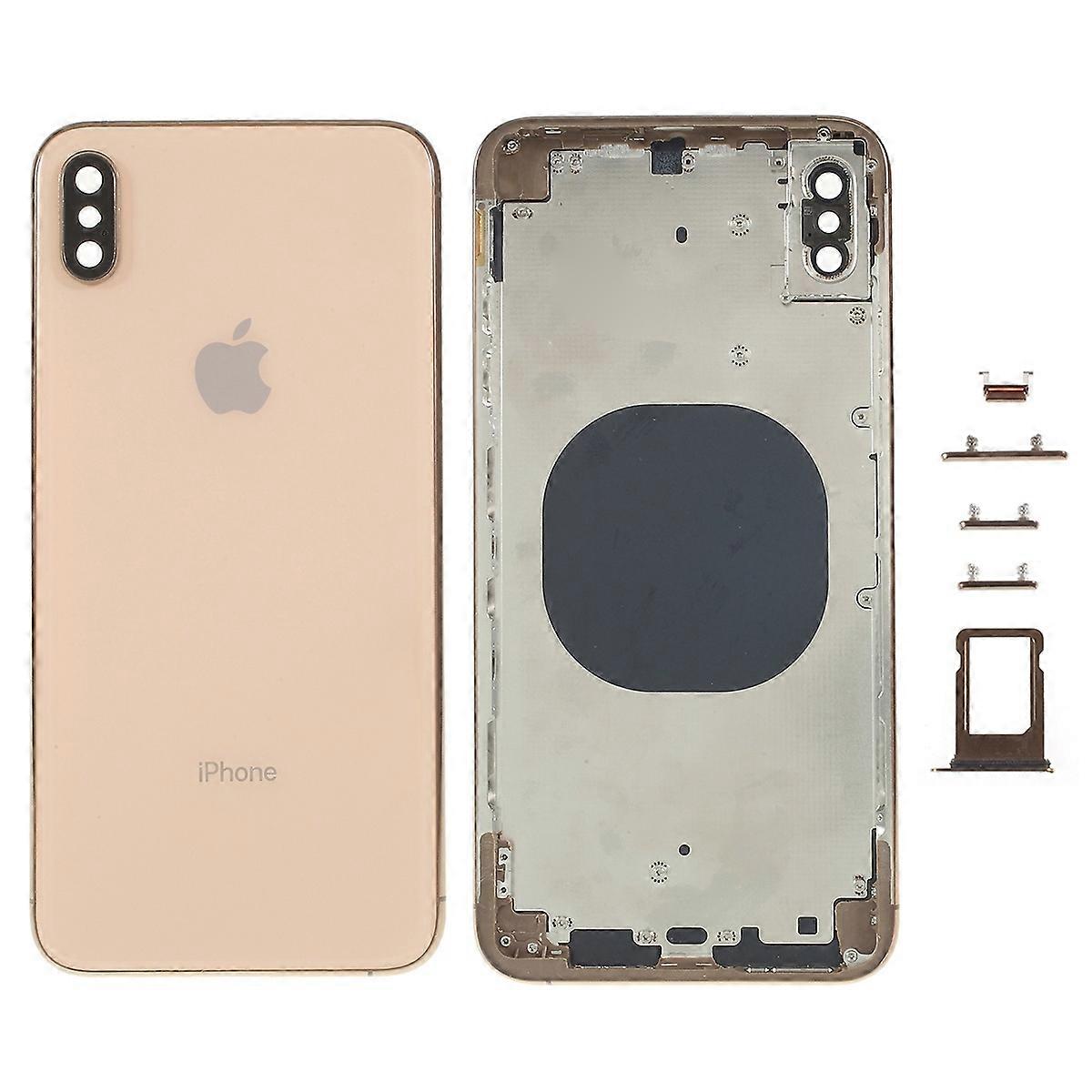 For iPhone XS Max Back Battery Housing Cover+Middle Plate Frame+Side Buttons,EU Version