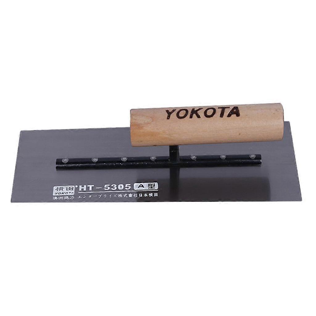 Durable Finishing Trowel with Comfortable Wood Handle Less Fatigue
