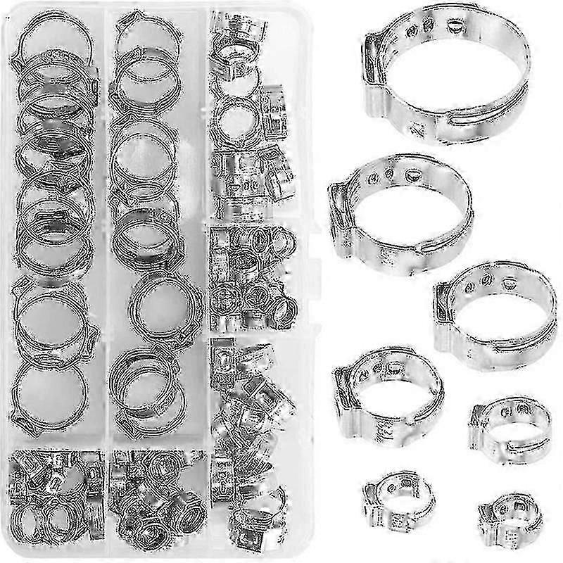 Stainless Steel Hose Clamp Hose Clamp Clips 6-21mm Metal Hose Clamp for Pipes Duct Piping Tube Water