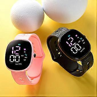 M12 Electronic Watch Life Waterproof Fashion Accessories LED Large Digital Screen Boys Girls Luminou