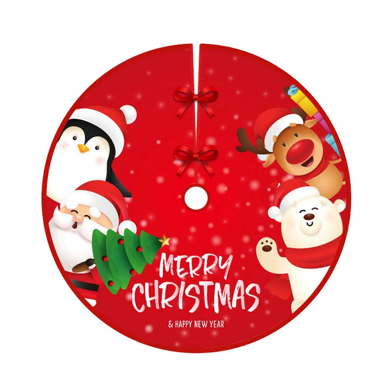 Noel Ağacı Etek Taban Örtüsü Xmas Ağacı Etek Çapı 90cm Sıcak Noel