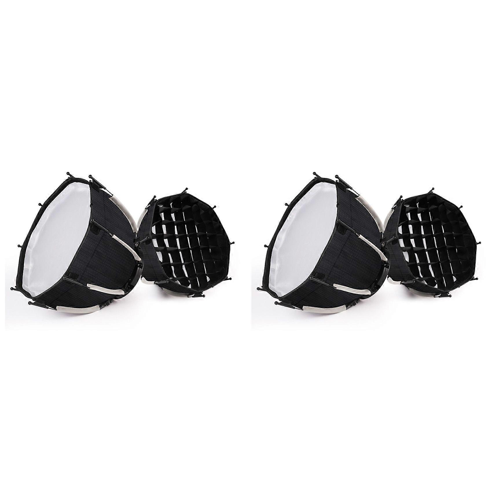 2pcs 30cm Octagonal Softbox Mini Bowens Mount Quick Release Honeycomb Grid Softbox for ZU60 or M60