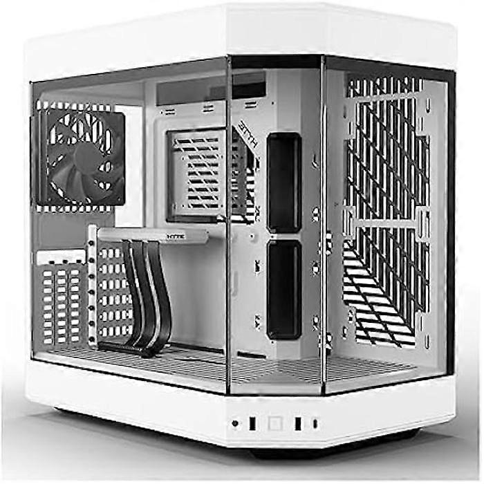 HYTE Y60 Mid Tower PC Case - White - Optimized Airflow Management - Vertical Graphics Card