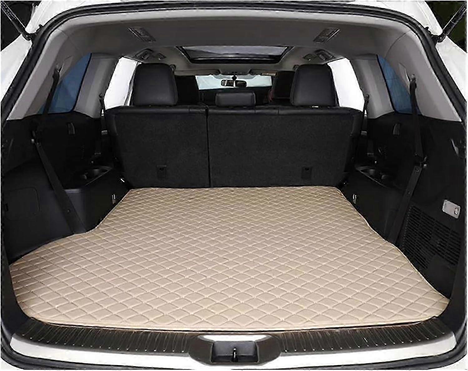 Car Boot Protector For Subaru For Outback 2010 2011 2012 2013 2014 High Side Rear Cargo Liner Boot Carpet Mats Car Trunk Mat Boot Mat(Color:Coffee)