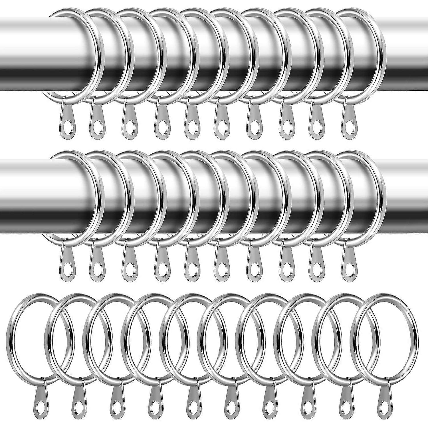 Versatile Window Decor, Curtain Clip Rings Hooks for Hanging Drapery, Easy to Use Iron Hooks, Rustproof and Durable, Ideal for Various Settings,
