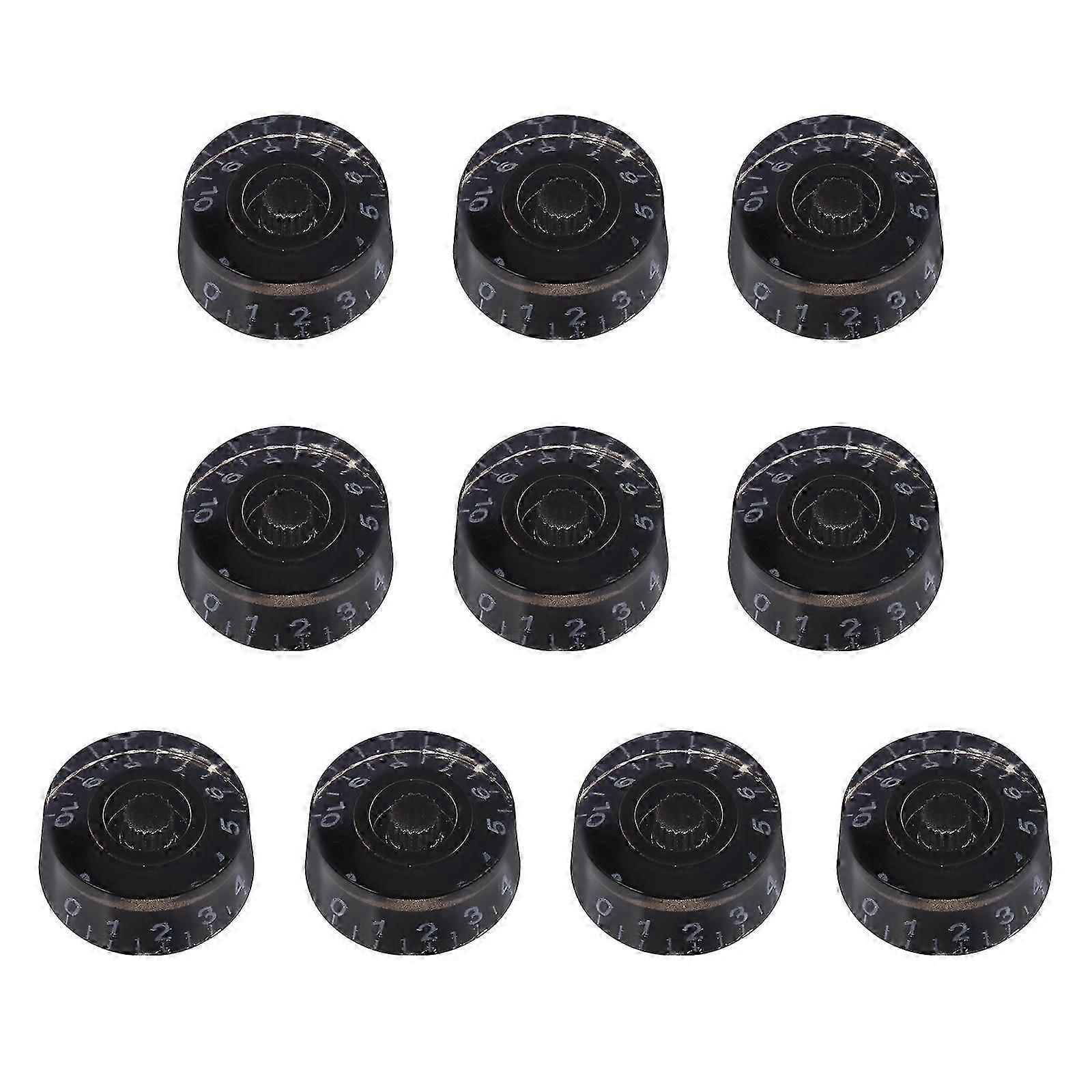 10-Piece Electric Guitar Volume and Tone Potentiometer Control Knobs