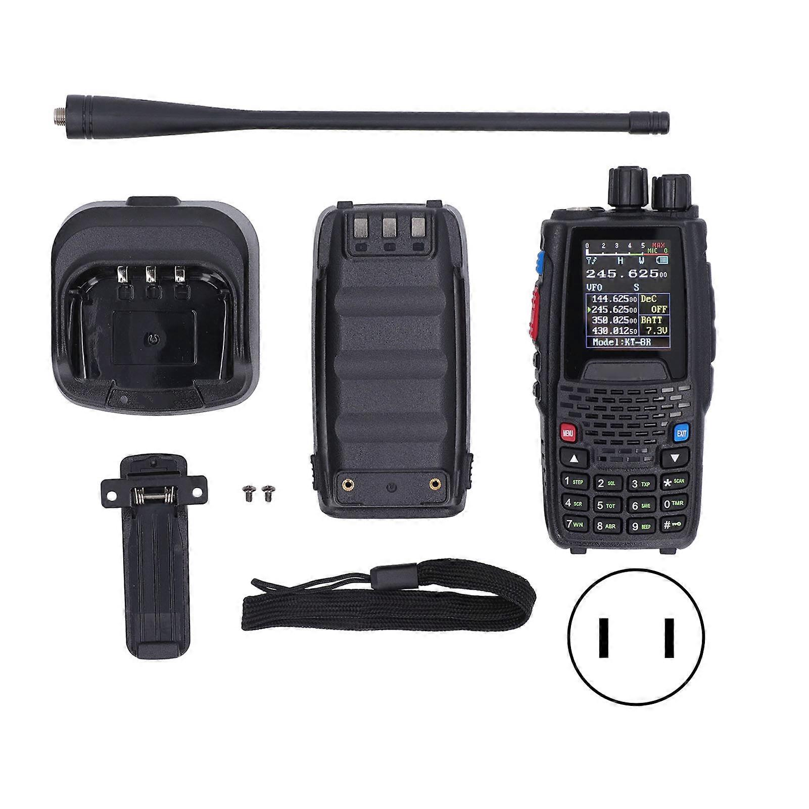 Mini Wireless Walkie Talkie: Multi-Band, Long Range, Color Display, 3200mAh Battery