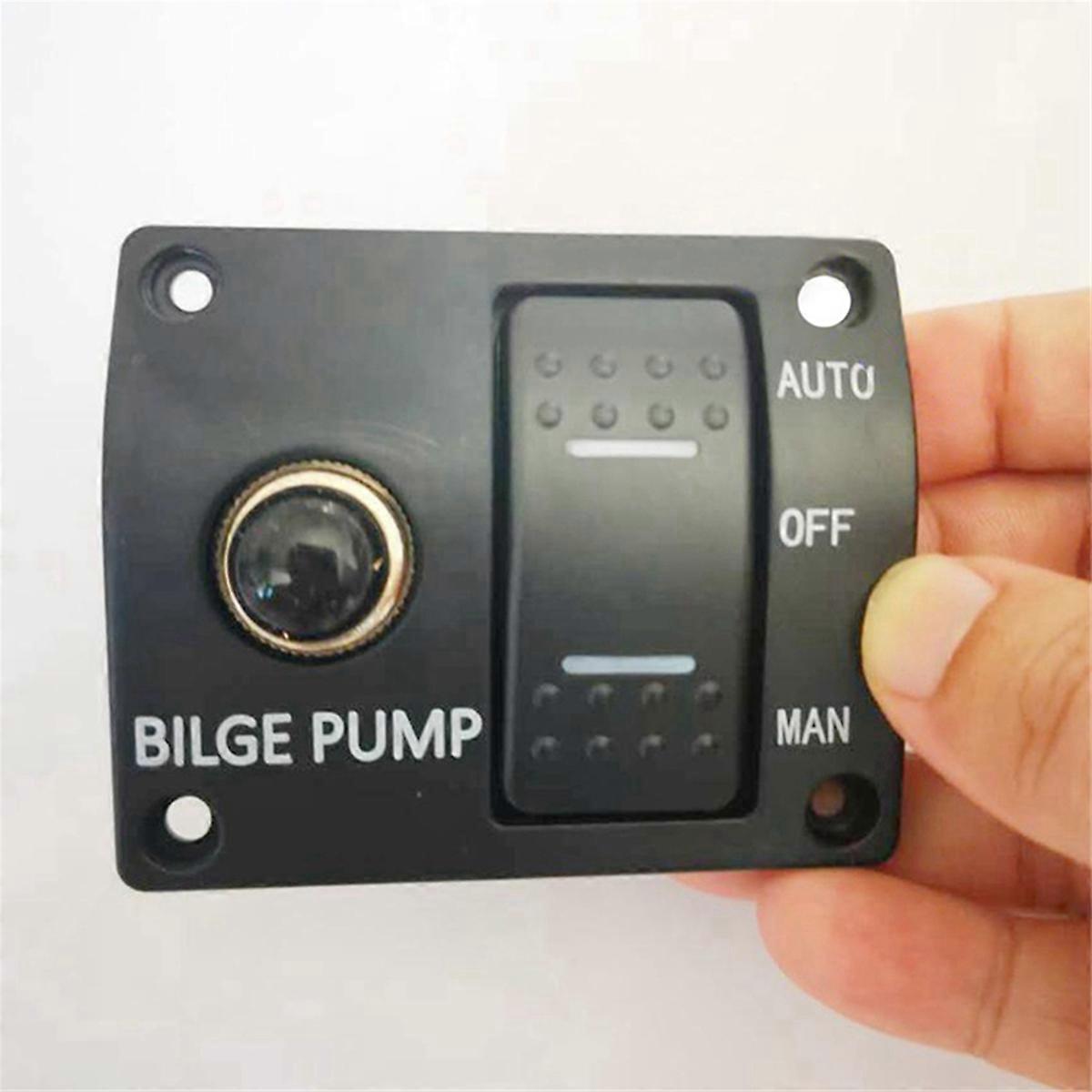 Automatic Pump Marine Panel Switch 3-WAY Switch Panel for Bilge Pump