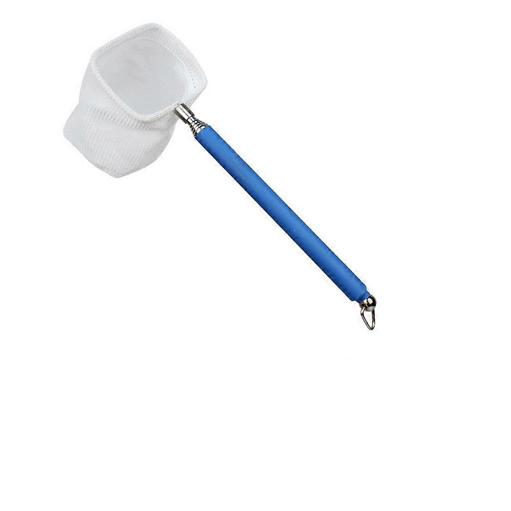 Aquarium Decor Fish Shrimp Skimming Net Fine Mesh Extendable Stainless Steel Handle Fishing Net