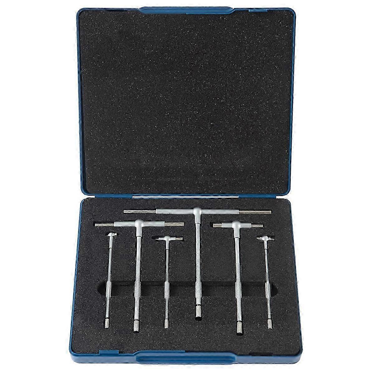 6Pc Telescoping Gage Set, T-Bore Hole Gauges, Telescopic Bore Gauge with A Portable Case(Range 5/16 Inch-6 Inch)