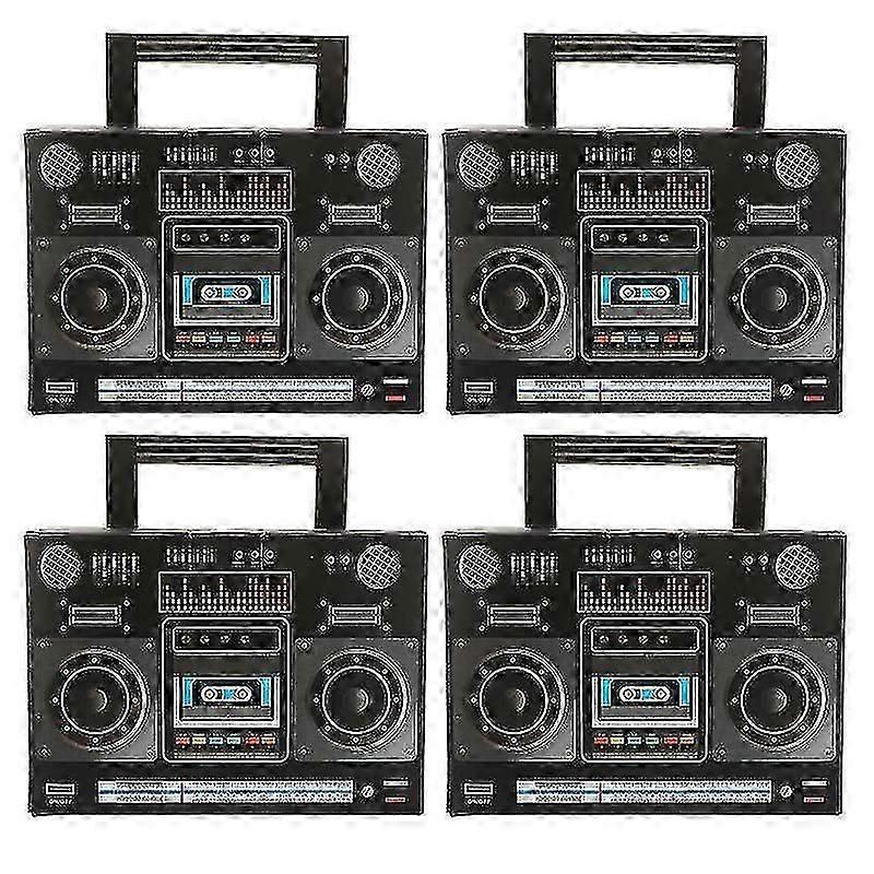 17X12x10cm Assorted Color Voice Recorders 4pcs Portable Cake Box Dessert Wrapping Box Muffin Box Wra