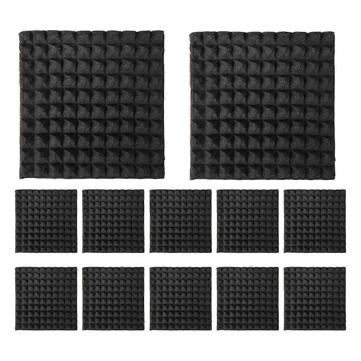 12 Pack Self-Adhesive Sound Proof Panels 2X12X12Inch Acoustic Panels