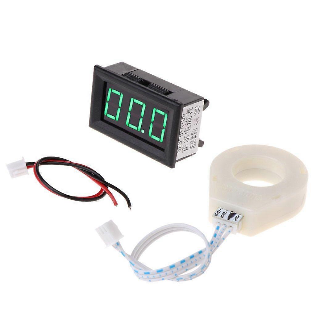 Mini Digital Current Voltage Amp Meter Ammeter Gauge with Hall Effect Sensor