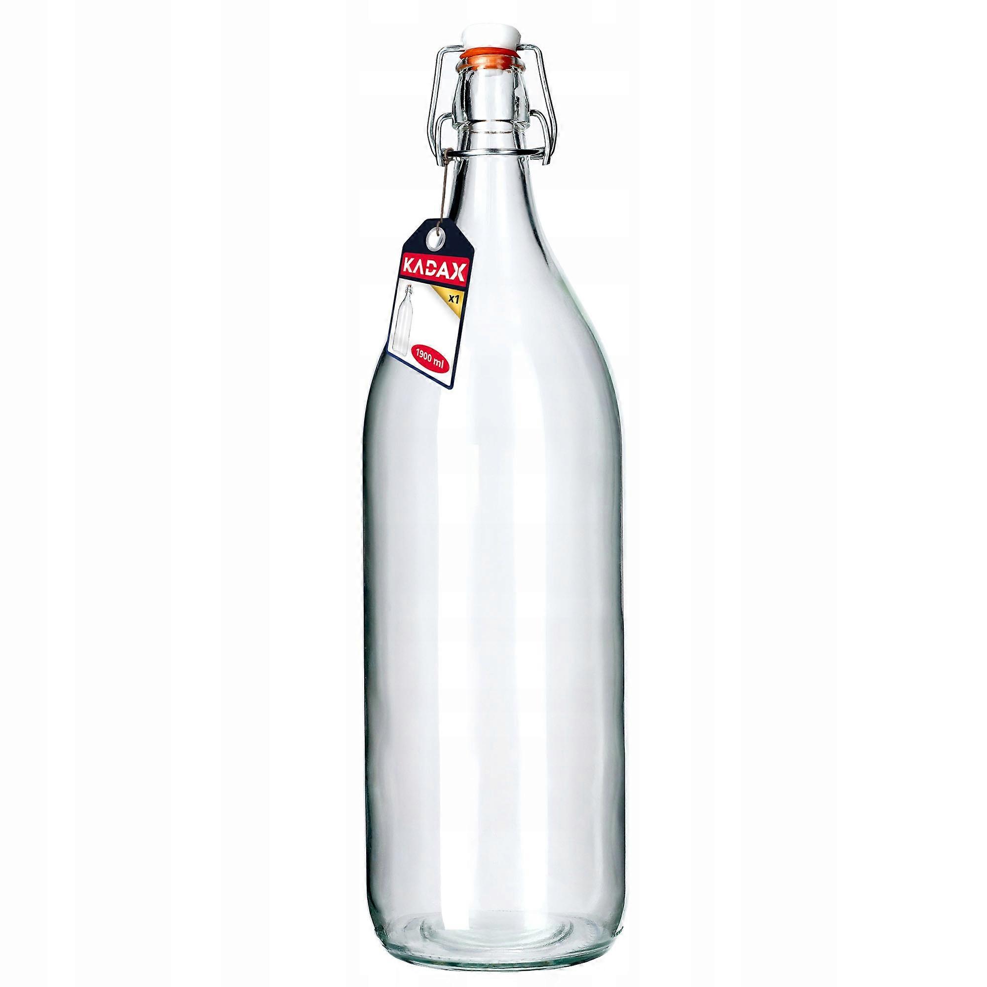 Garrafa de vidro KADAX 2L para suco de vinho licor com rolha