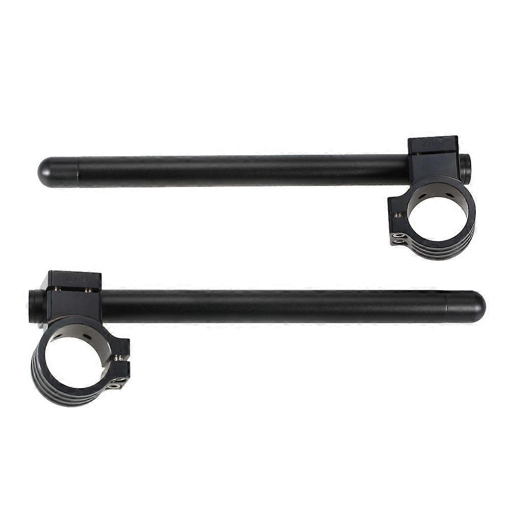 Motorcycle Adjustable Strap Handlebar 51mm, CNC Aluminum Handlebar Kit Cafe Racer Half Handlebar Riser Diameter 51 For Universal Motorcycle Accessory 
